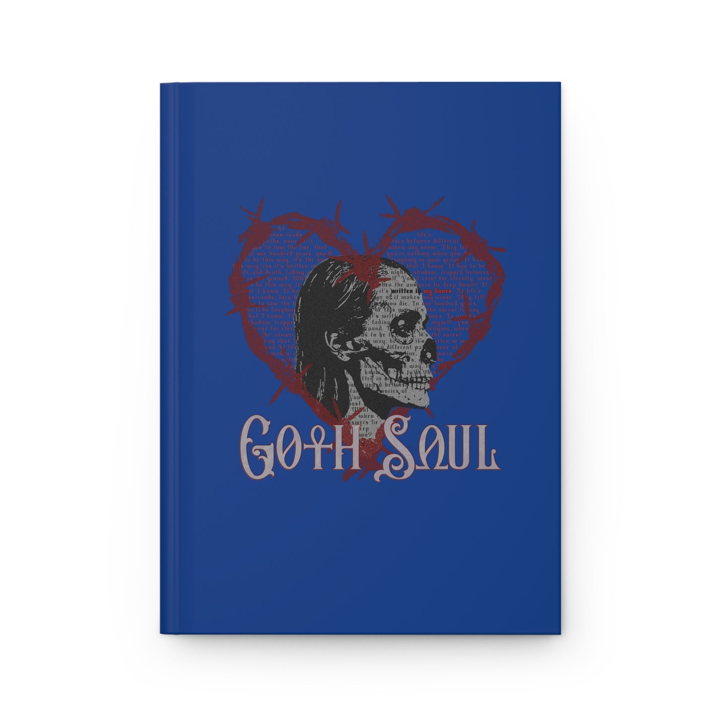 Bones Hardcover Journal Matte with Red Design (USA)