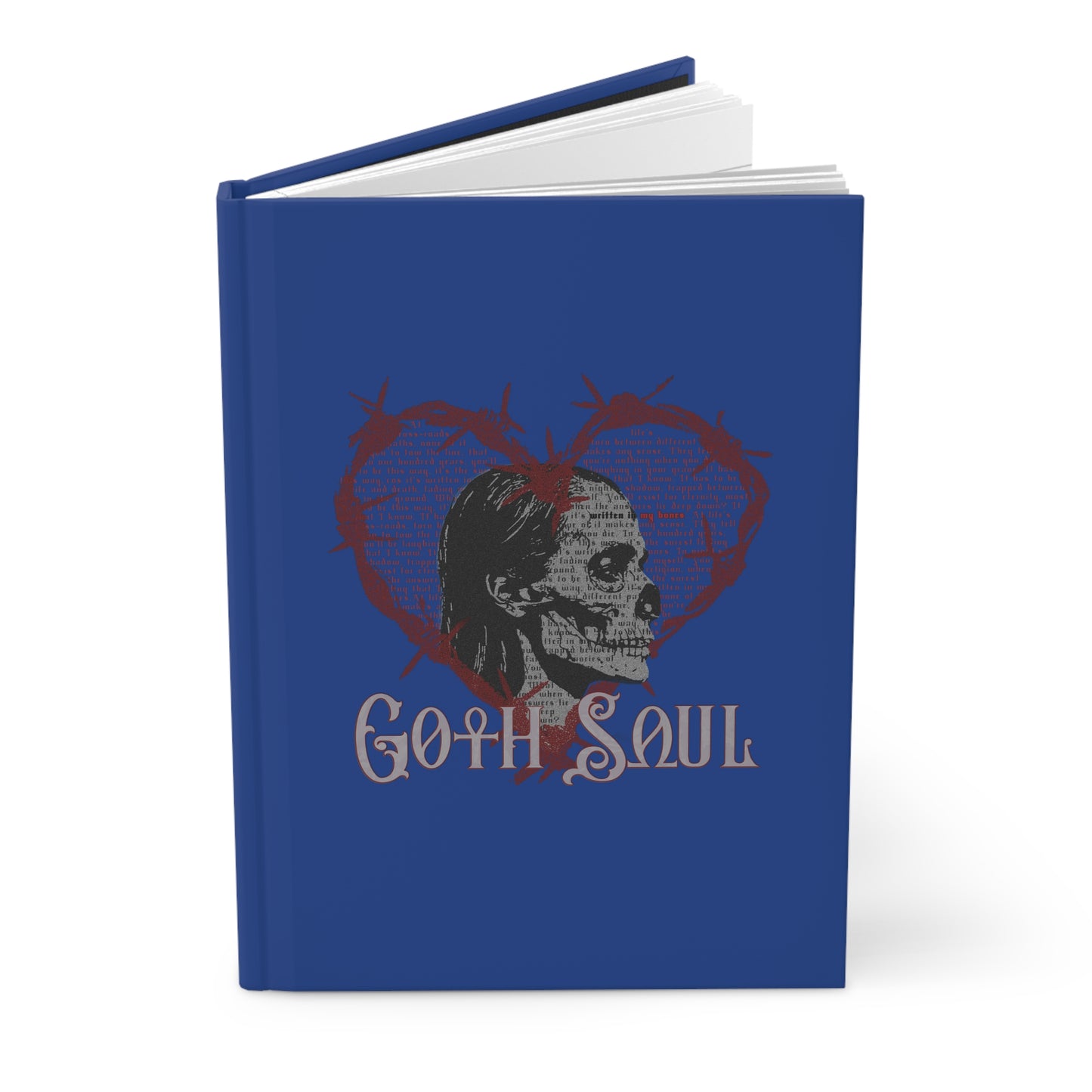 Bones Hardcover Journal Matte with Red Design (USA)