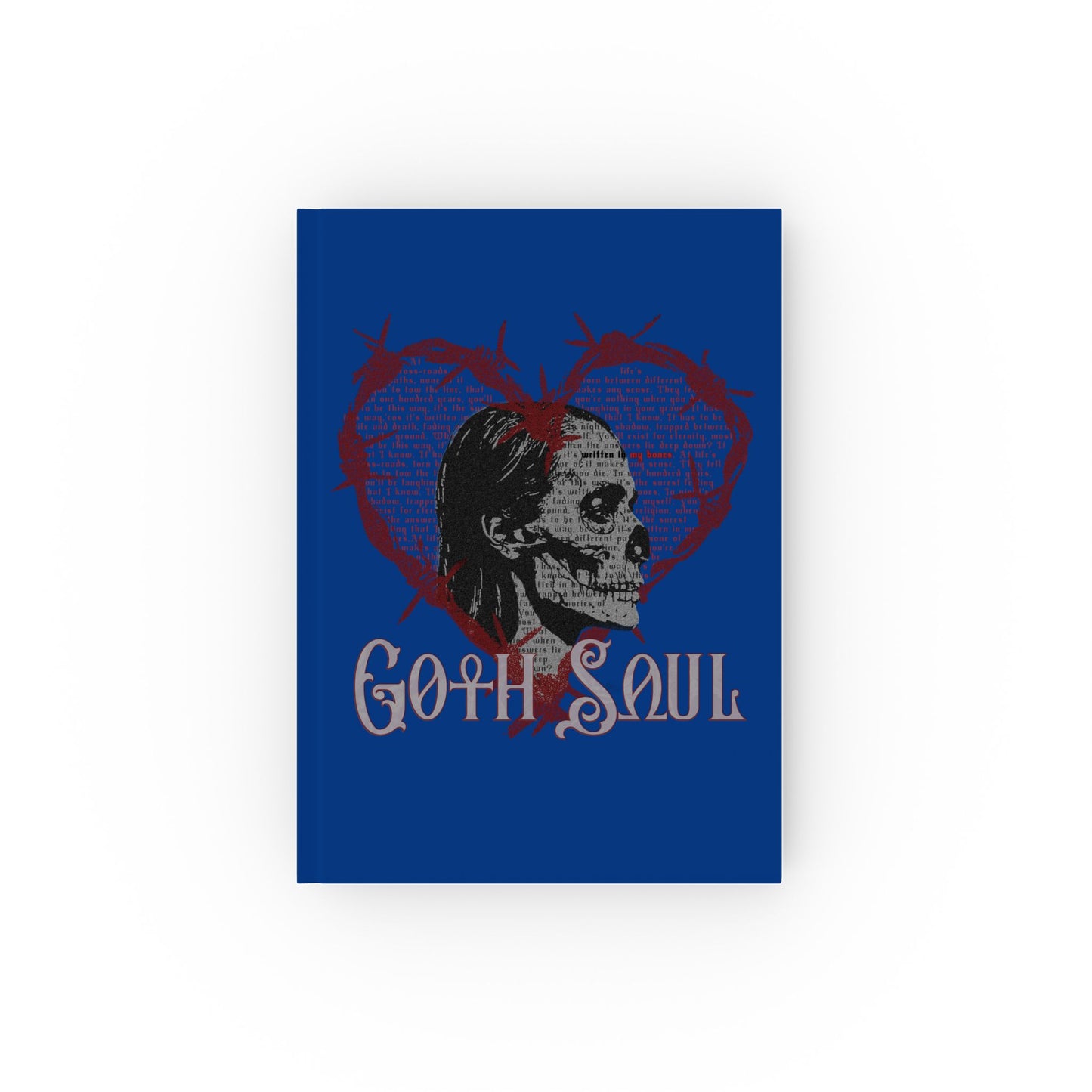 Bones Hard Backed Journal with Red Design (UK)