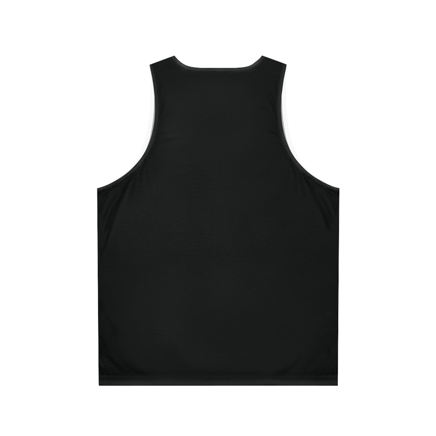 Valkyrie Unisex Black Tank Top (AOP) with Blue Design (USA)