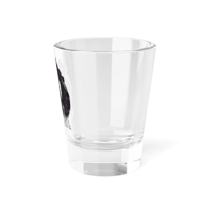 Valkyrie Shot Glass with Purple Design, 1.5oz