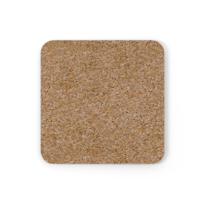 Bones Cork Back Coaster with Red Design (US)