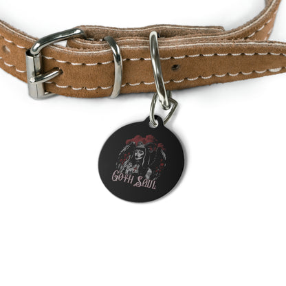 Valkyrie Personalized Pet Tag with Red Design (USA)