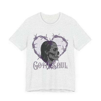 Bones Unisex Jersey Short Sleeve Tee with Purple Design (USA)