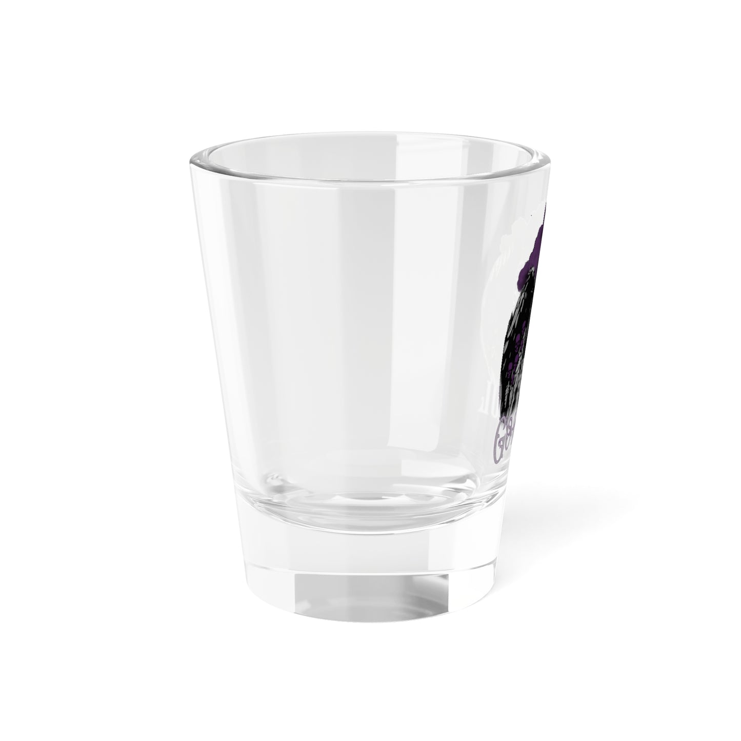 Valkyrie Shot Glass with Purple Design, 1.5oz