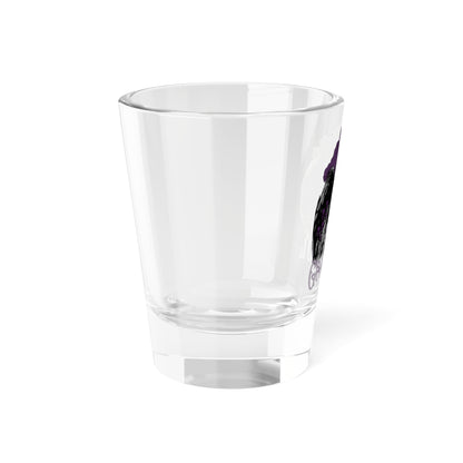 Valkyrie Shot Glass with Purple Design, 1.5oz