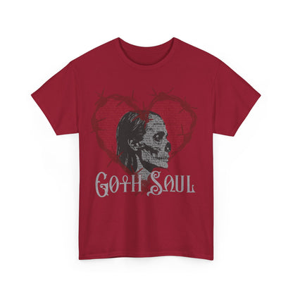 Bones Unisex Heavy Cotton Tee with Red Design (US)